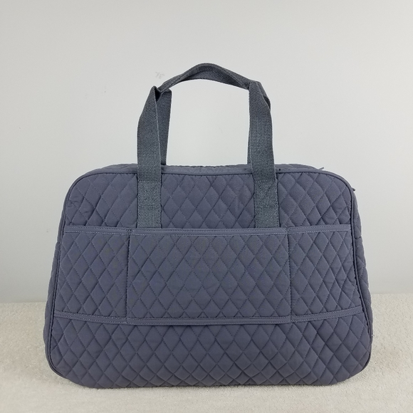 Vera Bradley Carbon Gray Medium Traveler Bag NWT - Picture 4 of 8